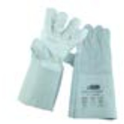Protective glove leather